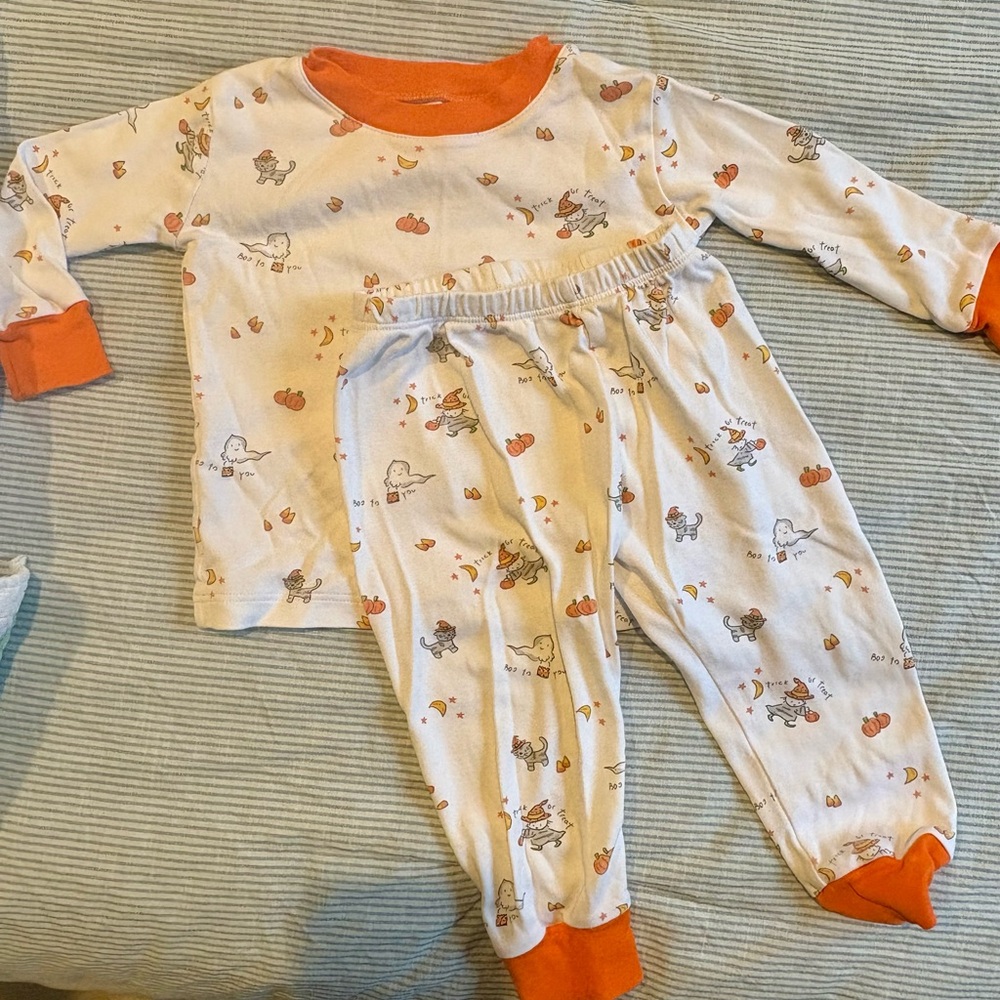 Kissy Kissy Kids Pajamas with Orange and White
